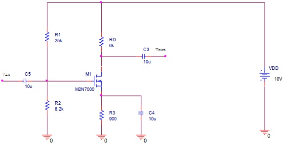 2033_MOSFET Common-Source Amplifier with Input and Output DC Blocking Capacitors.jpg